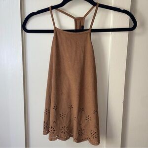 Wet seal suede tank top